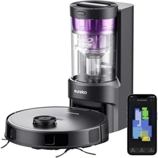 Robot Aspirador y Fregasuelos Eureka E10s con Autovaciado Navegación LiDAR 4.000 Pa