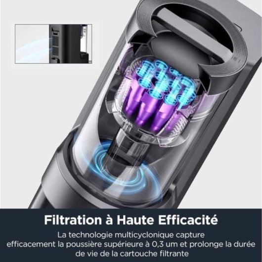 Robot Aspirador y Fregasuelos Eureka E10s con Autovaciado Navegación LiDAR 4.000 Pa