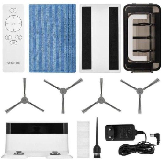 Aspirateur Robot et Laveur Sencor SRV 1550WH Navigation Basique Autonomie 60 min