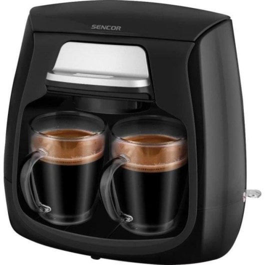 Cafetière à filtre Sencor SCE 2100BK 0,3L compacte 2 tasses filtre permanent