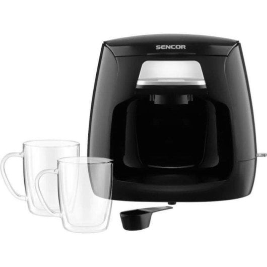 Cafetière à filtre Sencor SCE 2100BK 0,3L compacte 2 tasses filtre permanent
