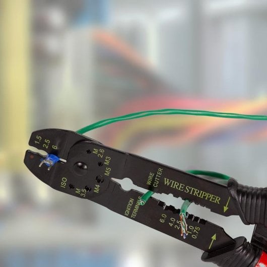 Crimpadora LogiLink WZ0078 Acero Corte y Engaste Multicomponente 1,5-6 mm²