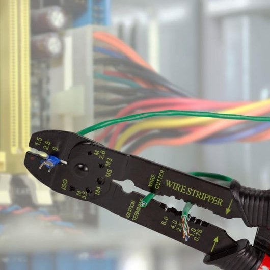 Crimpadora LogiLink WZ0078 Acero Corte y Engaste Multicomponente 1,5-6 mm²