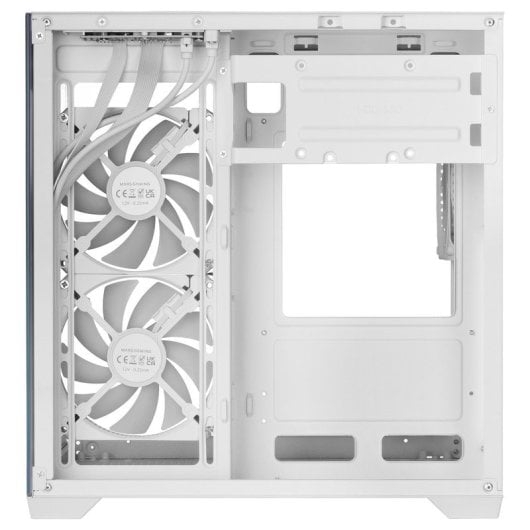 Mars Gaming Mc-view3 Caja  Microatx Cristal Templado Panorámico 3x Ventiladores Argb 120mm Blanco