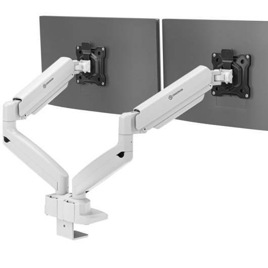 ONKRON G160-BW Support Double Moniteur de Bureau 13 à 32" VESA 75x75 à 100x100 Max 10kg par Bras