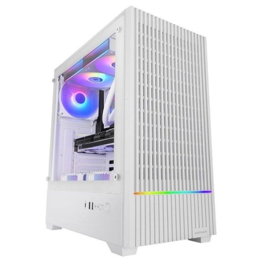 Caixa PC Mars Gaming MC-Quantum ATX Mesh Vidro Temperado 4x 120mm Branco