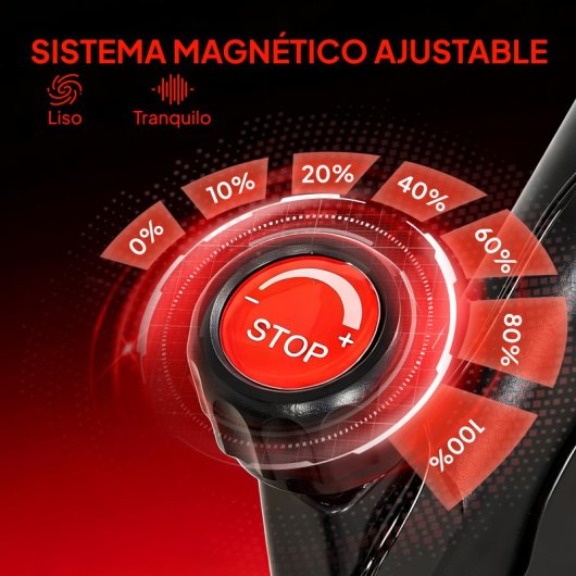 Sportnow Bicicleta Estática Con Resistencia Magnética Ajustable Y Pantalla Lcd