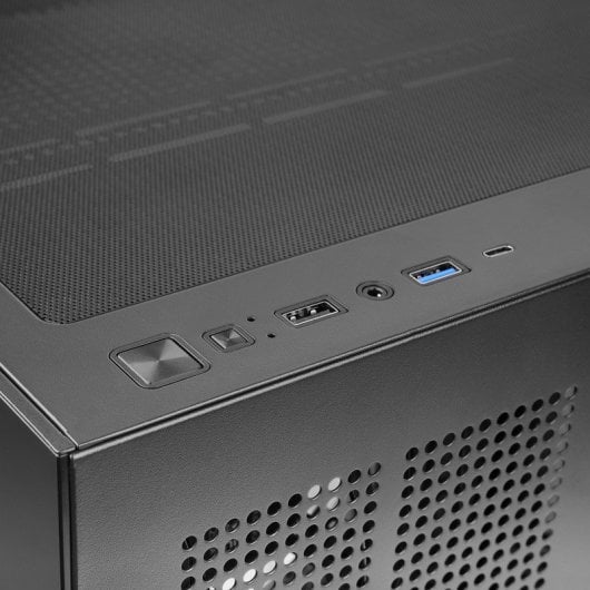 Mars Gaming Mcv5, Caja Pc Atx, Cristal Templado Panorámico, 4x Ventiladores Argb 120mm Negro