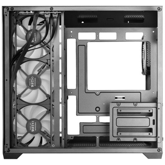 Mars Gaming Mcv5, Caja Pc Atx, Cristal Templado Panorámico, 4x Ventiladores Argb 120mm Negro