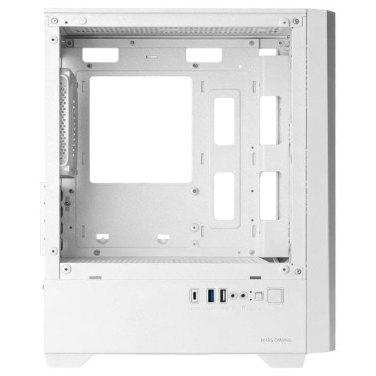 Caixa PC Mars Gaming MC-VECTOR Micro-ATX Mini-ITX 4x 120mm ARGB Vidro Temperado Branco