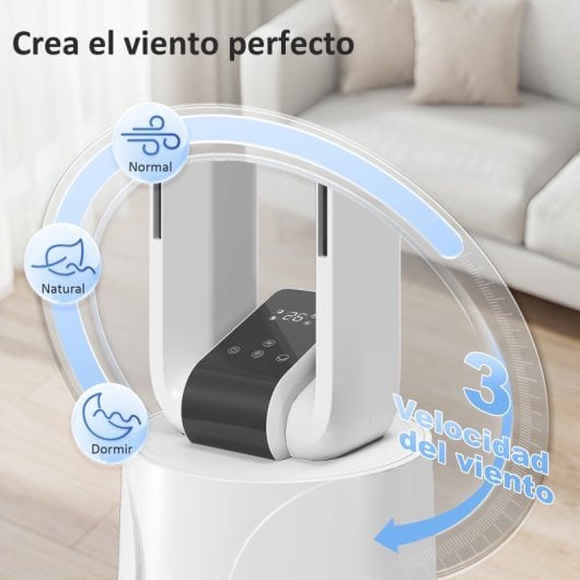 Homcom Climatizador Evaporativo 3 En 1 90 W Depósito De 1,7l Blanco