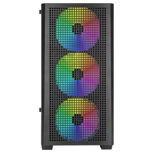 Caixa Mars Gaming MC-Vector Micro-ATX Mini-ITX 4x120mm ARGB Vidro Preto