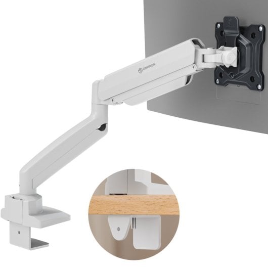 Soporte De Escritorio Para Monitor 13"–32", Blanco Y Negro G80