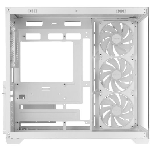 Mars Gaming Mcv5, Caja Pc Atx, Cristal Templado Panorámico, 4x Ventiladores Argb 120mm Blanco