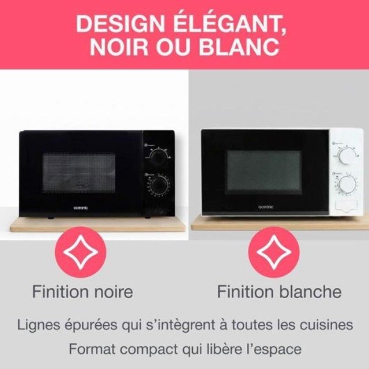 Microonde Oceanic MO20W11 20L Timer 35min Scongelamento Bianco Compatto