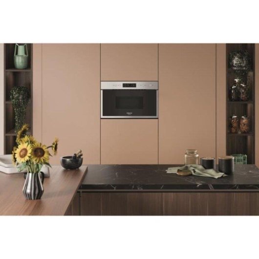 Microondas Hotpoint Ham 212o X 22 L Inox Vapor Descongelação Rápida