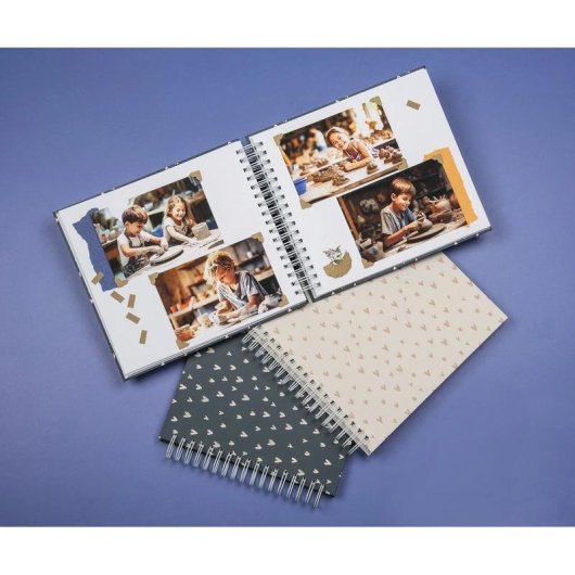 Album fotografico Hama Lovely blu 100 pagine spirale 10 x 15 cm FSC