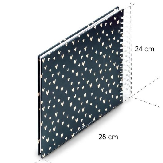 Album fotografico Hama Lovely blu 100 pagine spirale 10 x 15 cm FSC