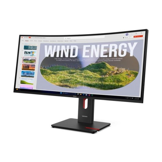 Écran PC Lenovo ThinkVision T34WD-40 34" Wide Quad HD 120Hz VA Courbé HDR10 Hauteur réglable