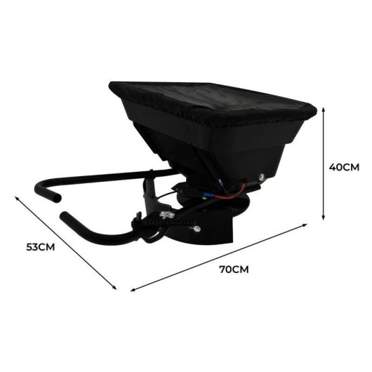 Esparcidor MonsterShop para ATV 43,5L 12V Tolva Polietileno Regulable