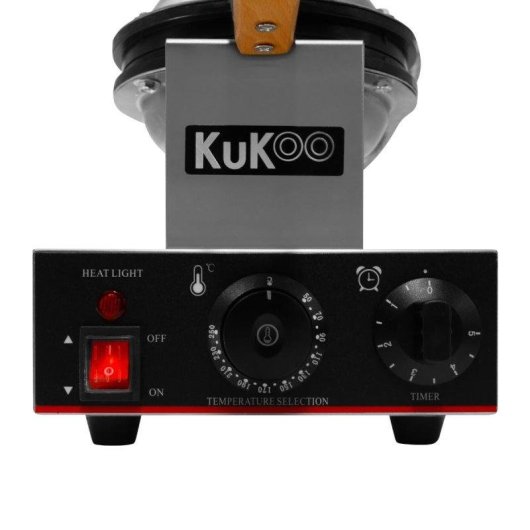 Gofrera MonsterShop Kukoo Individual Rotativa Acero Inoxidable 1000W