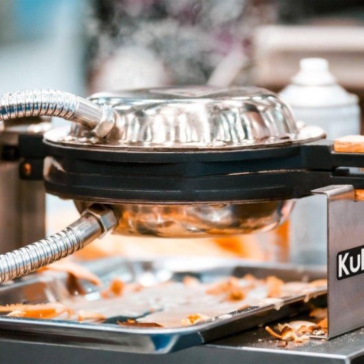 Gofrera MonsterShop Kukoo Individual Rotativa Acero Inoxidable 1000W