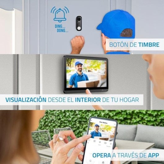 Videoportero WiFi Nivian Pantalla 7” Full HD Visión Nocturna