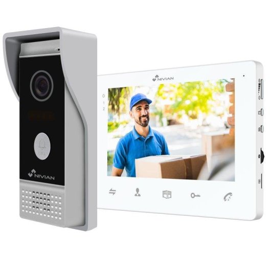 Videoportero Nivian Pantalla 7" HD 110° 2 Hilos Visión Nocturna