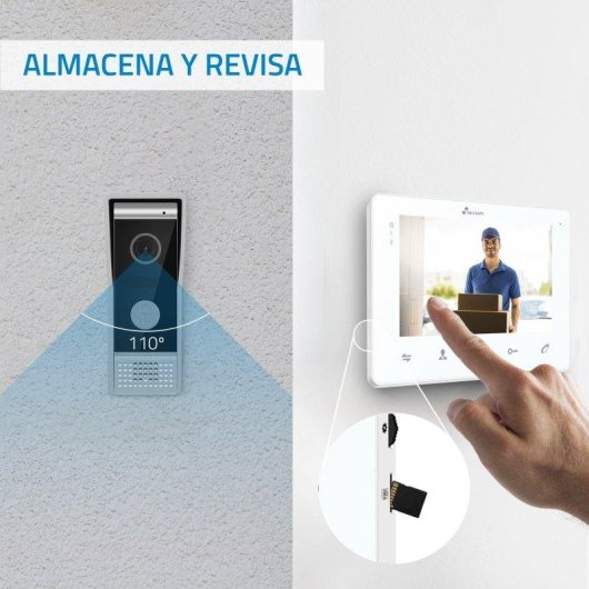 Videoportero Nivian Pantalla 7" HD 110° 2 Hilos Visión Nocturna