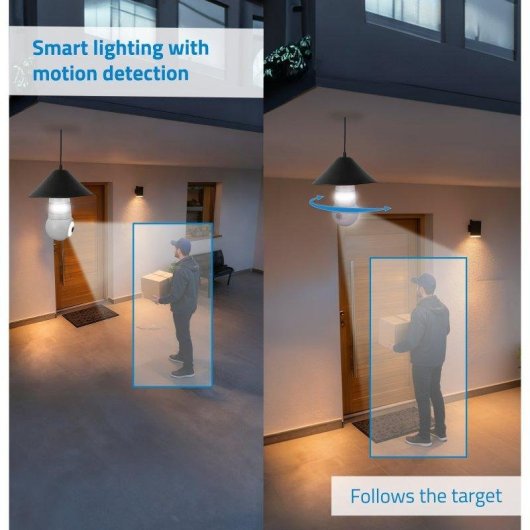 Cámara IP Nivian Bombilla 2K Visión Nocturna Interior y Exterior Control por Voz Audio Bidireccional