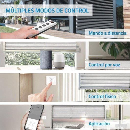 Central de Domótica Nivian Mini Curtain Switch Wifi Controle por Voz Alexa Google RF