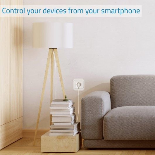 Prise intelligente Nivian Wi-Fi Statistiques de consommation et Commande vocale Protection surtension