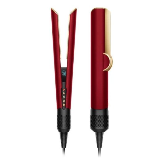 Piastra per Capelli Professionale Dyson Airstrait 140ºC 2 Impostazioni Secco e Umido Display Ionica Oro Rosso