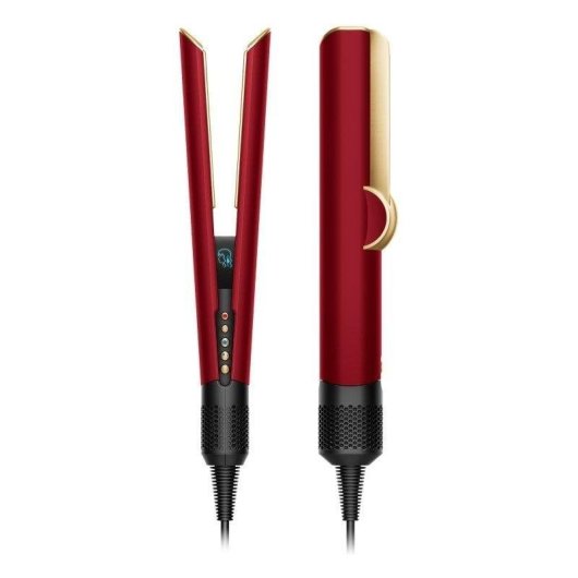 Piastra per Capelli Professionale Dyson Airstrait 140ºC 2 Impostazioni Secco e Umido Display Ionica Oro Rosso