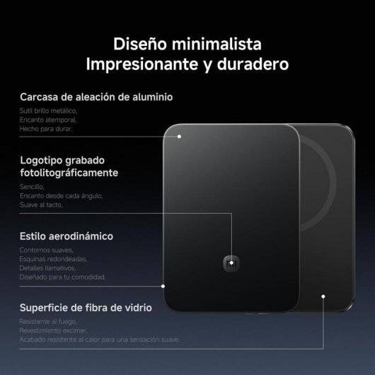 Power Bank Xiaomi UltraThin Magnetic 5000 mAh 22,5 W Carga inalámbrica Negro