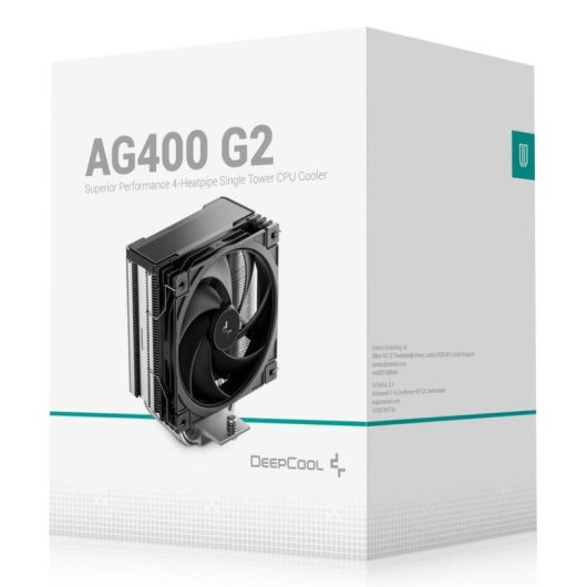 Refrigeração Ar Deepcool Socket AM4 AM5 LGA1700 120mm AG400 G2 Preto