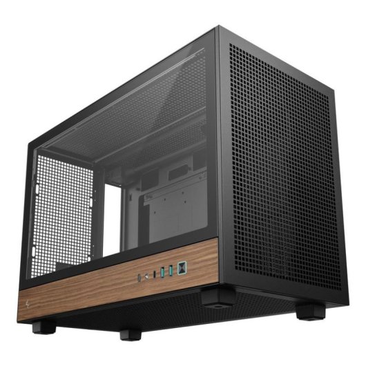 Torre DeepCool CH260 WOOD Micro ATX Negro Madera Vidrio Templado Gaming