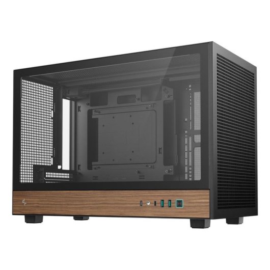Torre DeepCool CH260 WOOD Micro ATX Negro Madera Vidrio Templado Gaming