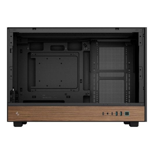 Torre DeepCool CH260 WOOD Micro ATX Negro Madera Vidrio Templado Gaming