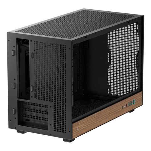 Torre DeepCool CH260 WOOD Micro ATX Negro Madera Vidrio Templado Gaming
