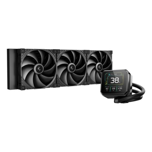 Refrigeração Líquida Deepcool Spartacus 420 420mm 3 Ventoinhas RGB Ecrã TFT