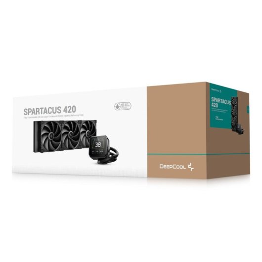 Refrigeração Líquida Deepcool Spartacus 420 420mm 3 Ventoinhas RGB Ecrã TFT