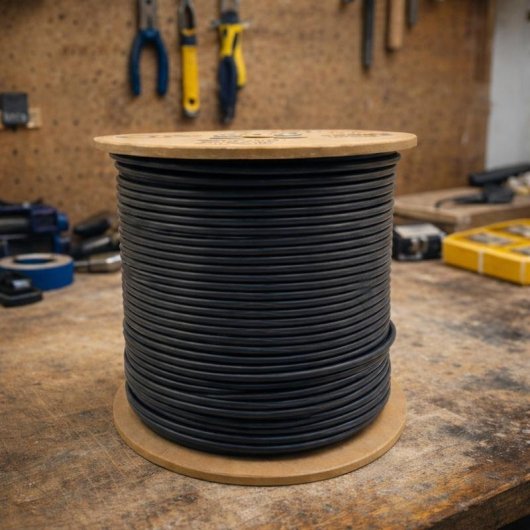 Câble réseau Phasak PHR 672 Cat6 FTP 305m cuivre noir extérieur