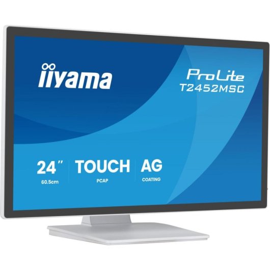 Monitor iiyama T2452MSC-W2AG 24" FullHD 60Hz IPS Táctil Altavoces Blanco