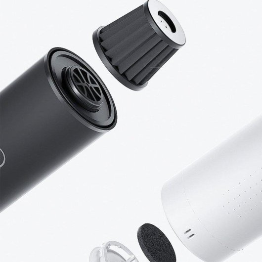 Aspirador de Mão Roidmi Nano Preto 8W 25min Filtro HEPA LED