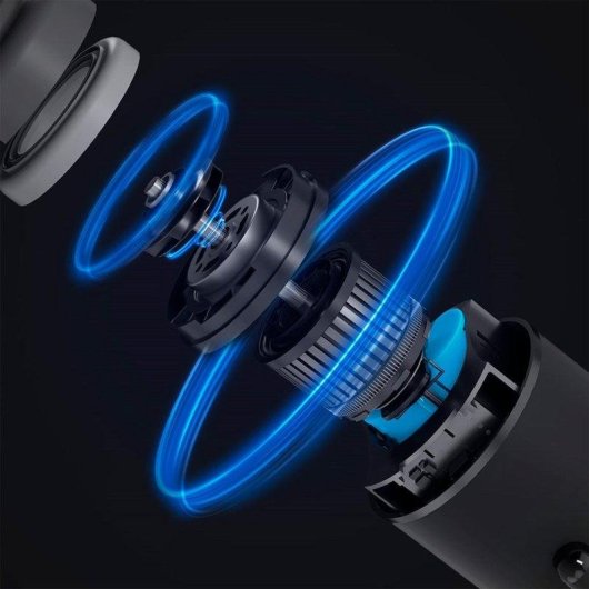 Aspirador de Mão Roidmi Nano Preto 8W 25min Filtro HEPA LED