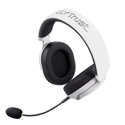 Auriculares Trust GXT 499W Forta inalámbricos USB para gaming PS5 con micrófono desmontable blancos