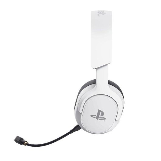 Auriculares Trust GXT 499W Forta inalámbricos USB para gaming PS5 con micrófono desmontable blancos