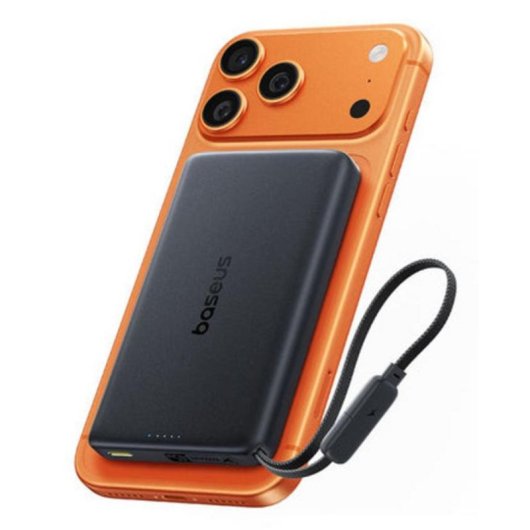 Bateria externa Baseus PicoGo E0029000 10000 mAh 45W MagSafe Qi2.2 Preto
