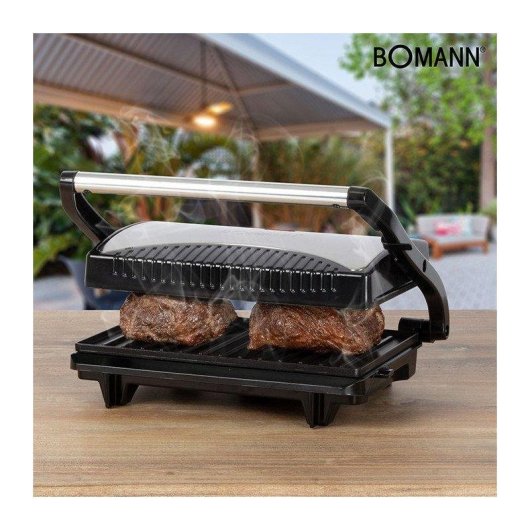 Gril Bomann MG2251CB Noir Acier Inoxydable 700W Double Face